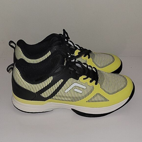 FitVille Extra Wide Mens Pickleball ShoesCourt Tennis Sneakers 12 W Yellow Black main image 6